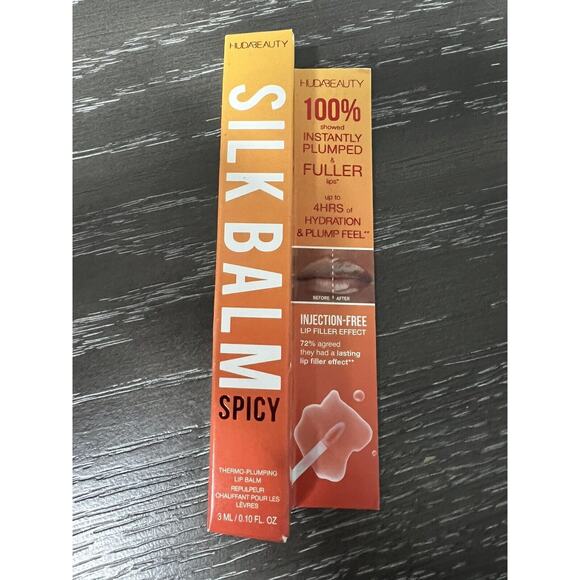 HUDA BEAUTY Other - Huda Beauty Silk Balm Spicy Thermo Plumping Lip Balm Fuego Full Size New